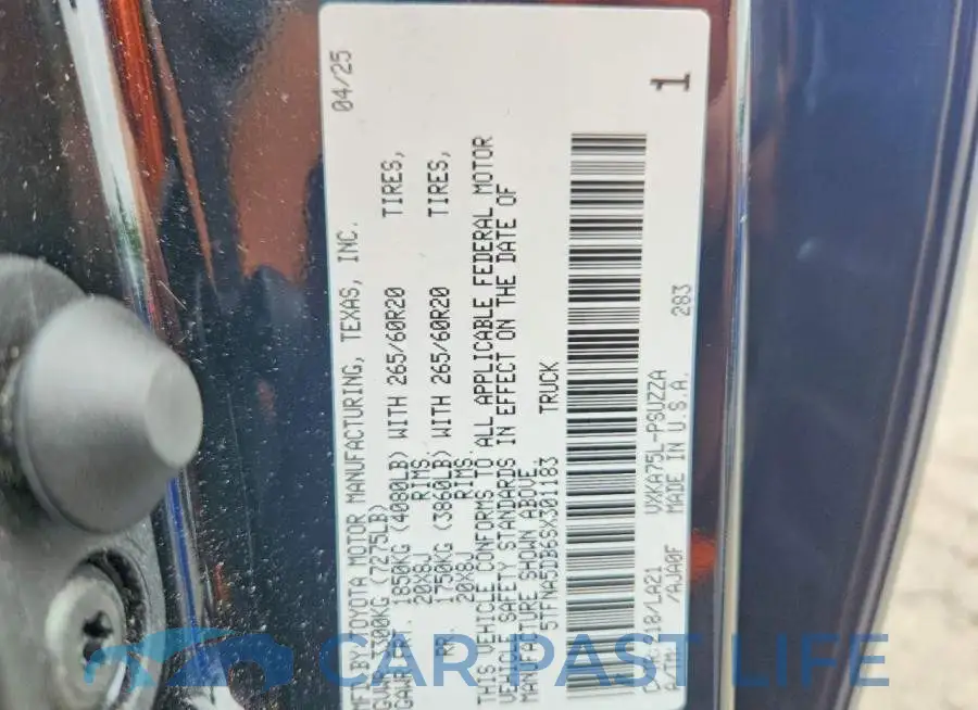5TFNA5DB6SX301183# 12