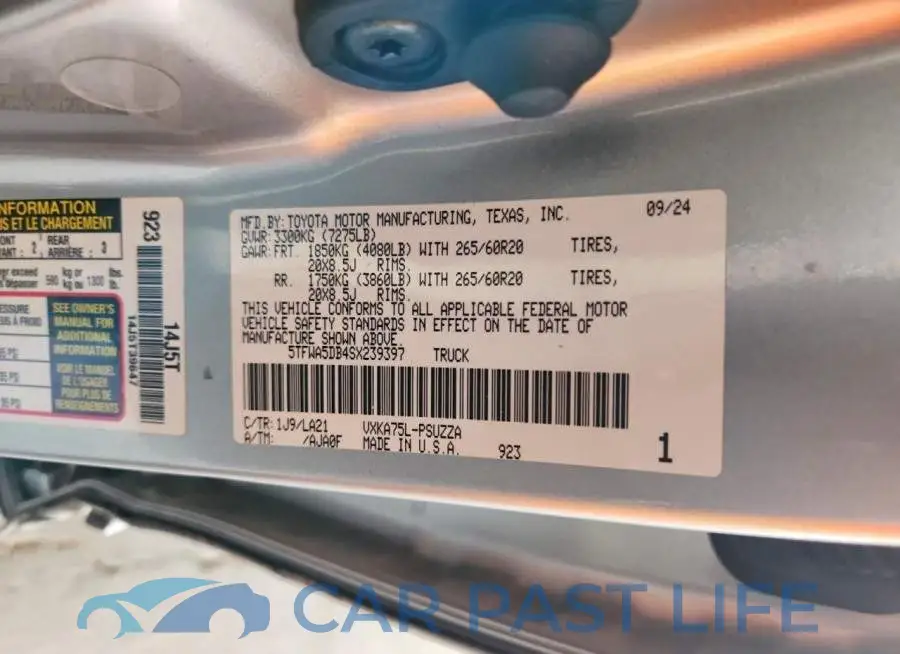 5TFWA5DB4SX239397# 12