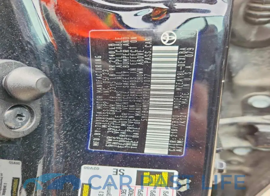 5YFB4MDE1PP047077# 12