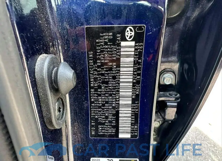 5YFB4MDE2SP290678# 10