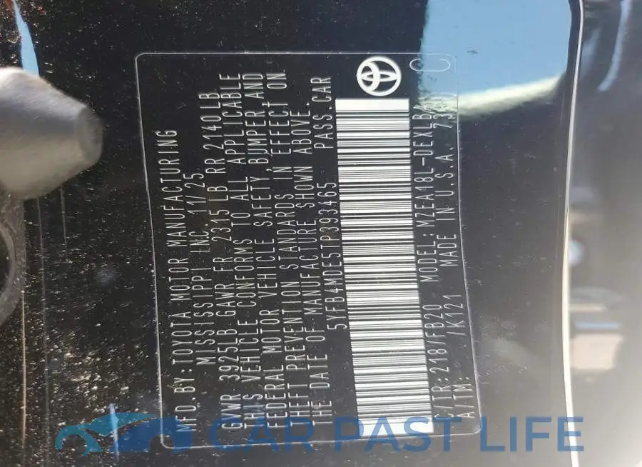 5YFB4MDE5TP393465# 13