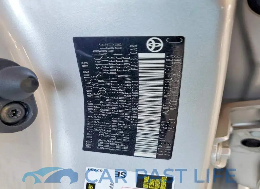 5YFB4MDE5TP407381# 12