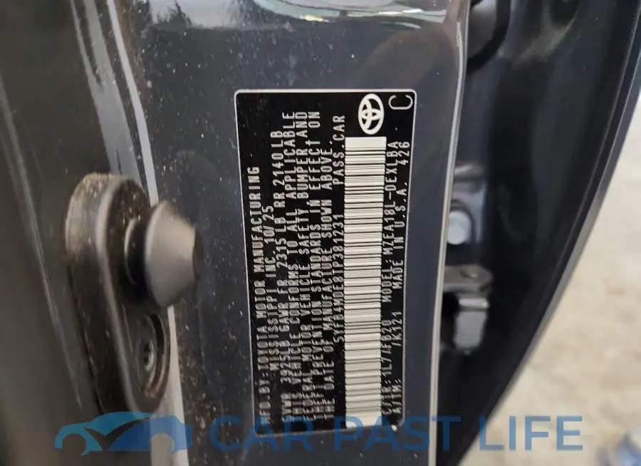 5YFB4MDE8TP381231# 12