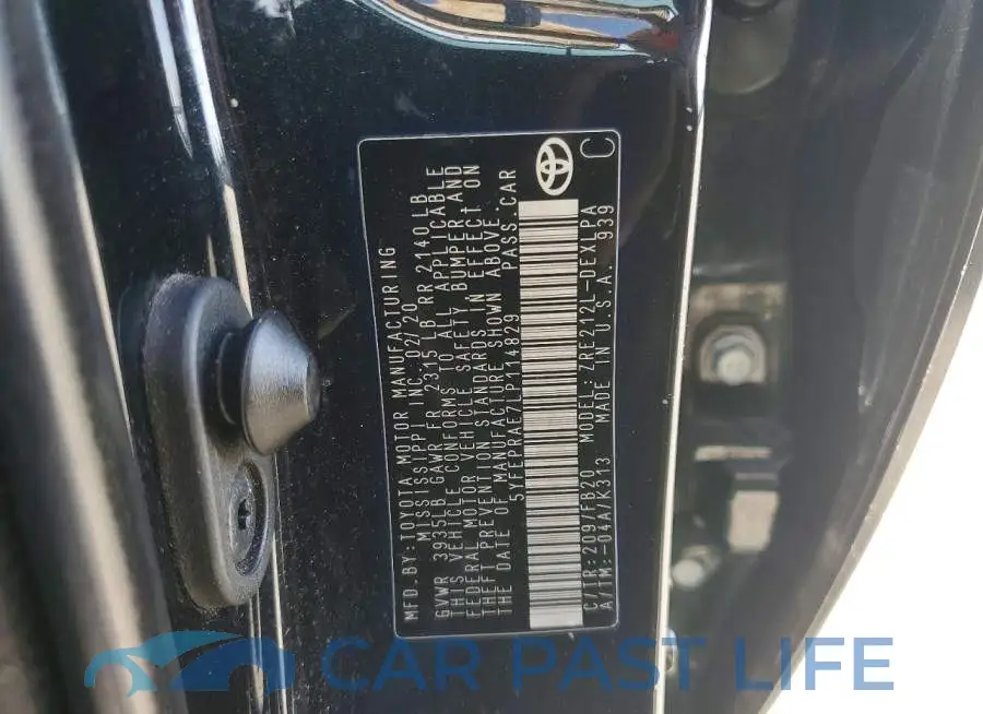 5YFEPRAE7LP114829# 12