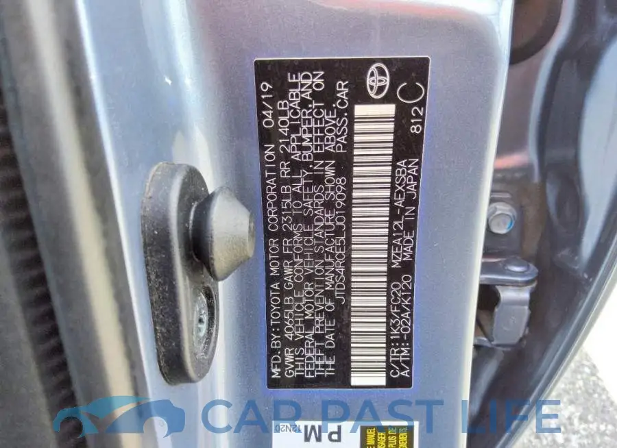 JTDS4RCE5LJ019098# 12