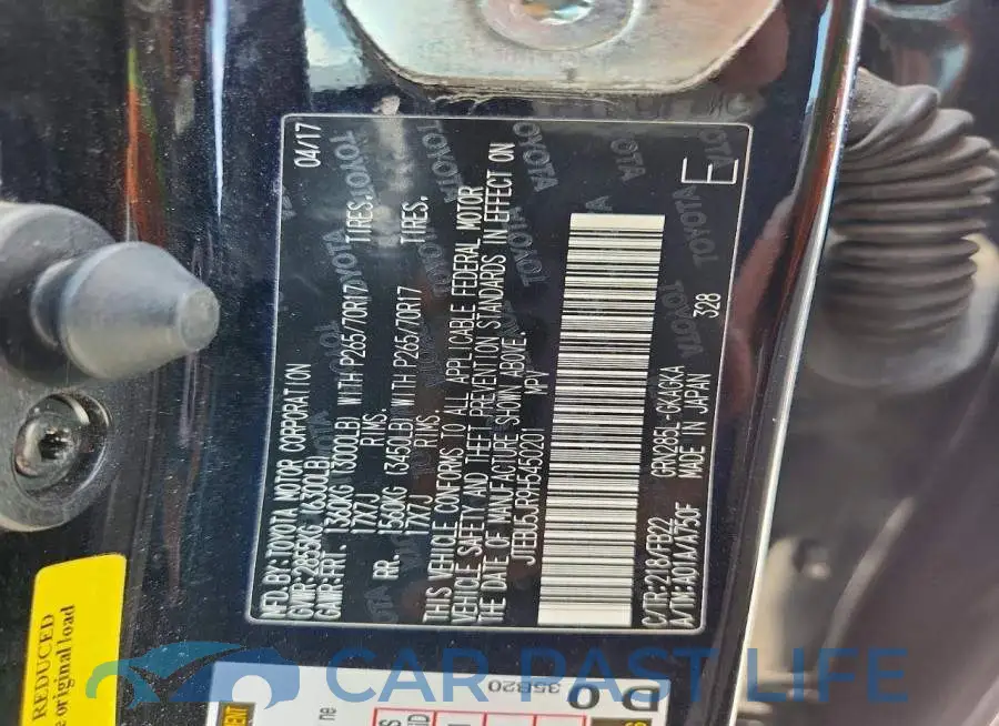 JTEBU5JR9H5450201# 14