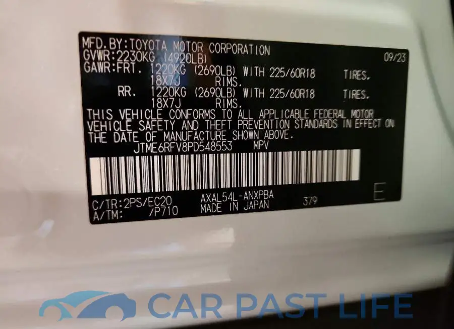 JTME6RFV8PD548553# 14