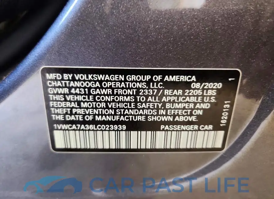 1VWCA7A36LC023939# 13