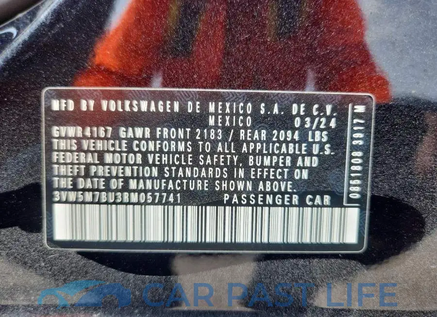 3VW5M7BU3RM057741# 12