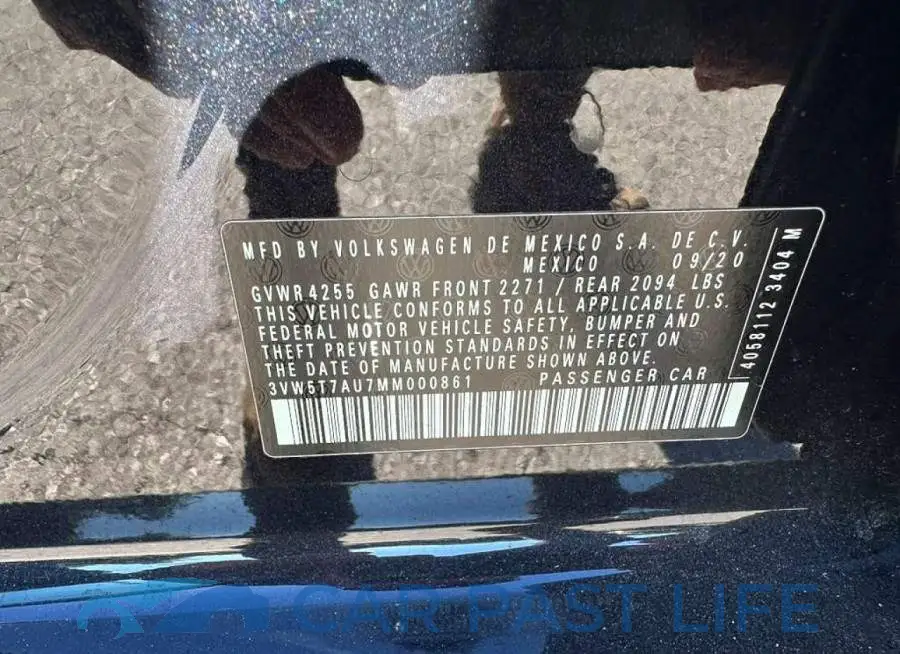 3VW5T7AU7MM000861# 10