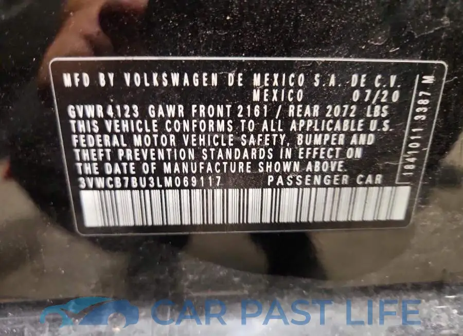 3VWCB7BU3LM069117# 12