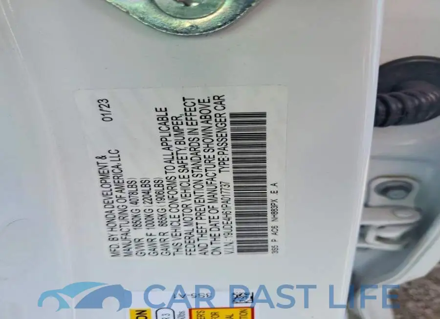 19UDE4H61PA017737# 12