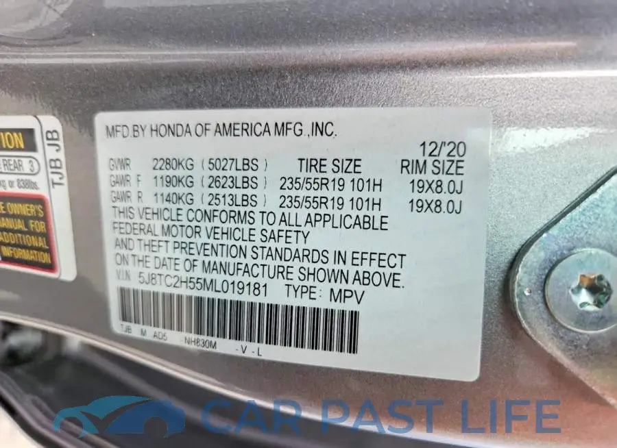 5J8TC2H55ML019181# 14