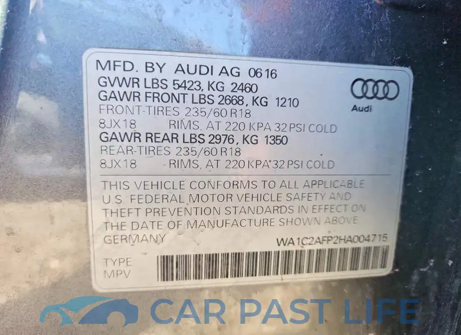WA1C2AFP2HA004715# 14