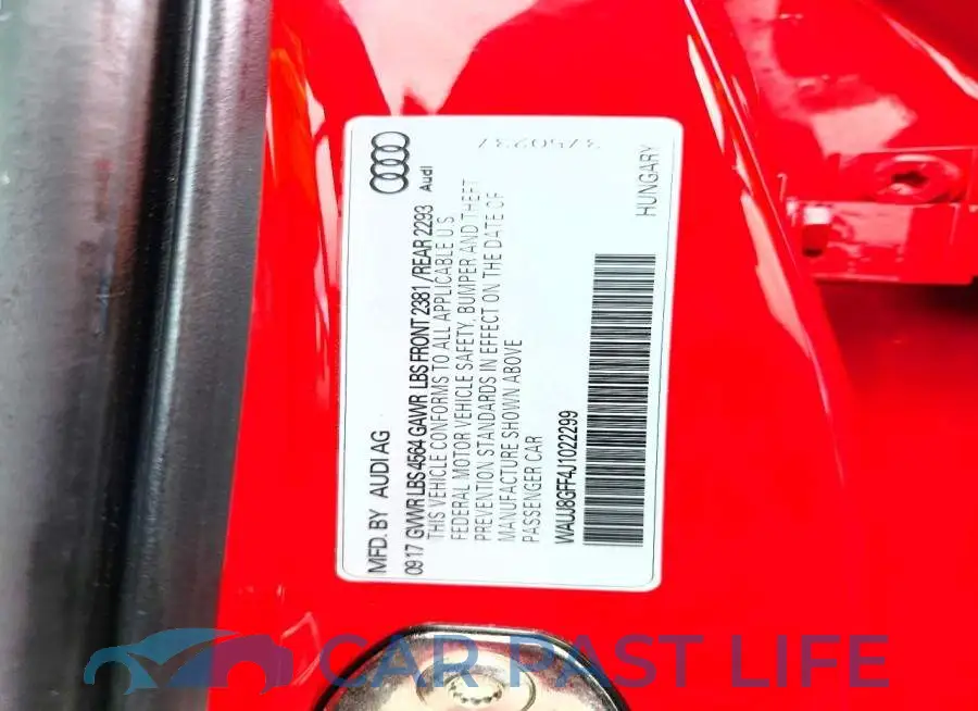 WAUJ8GFF4J1022299# 13