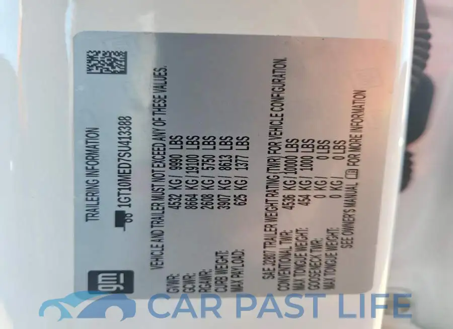 1GT10MED7SU413388# 12