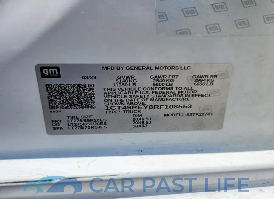 1GT49PEY8RF108553# 12