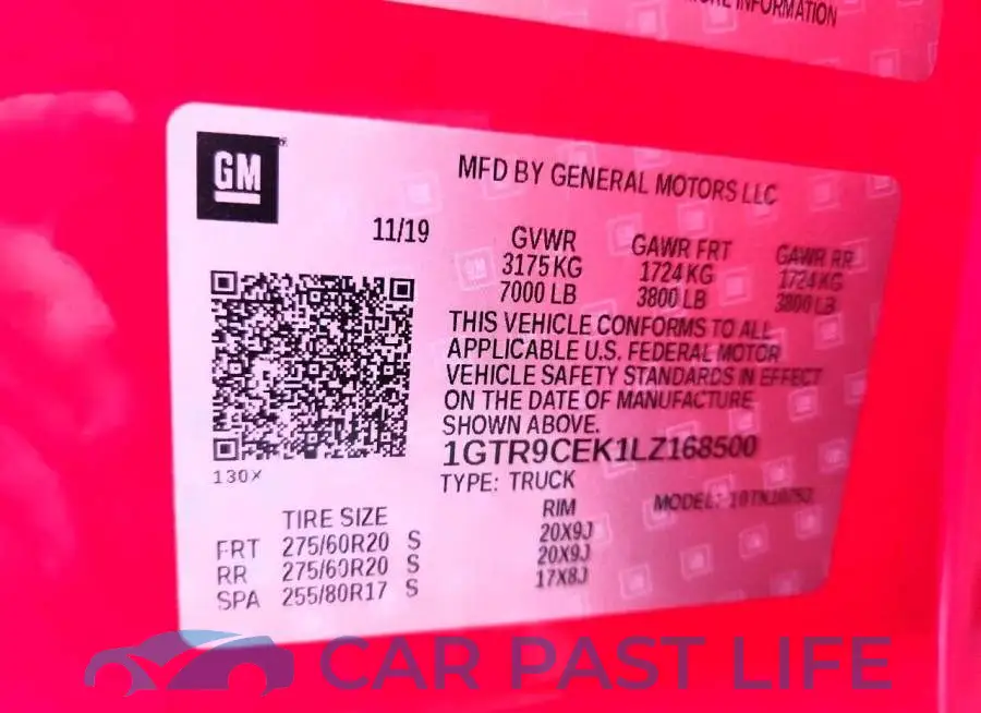 1GTR9CEK1LZ168500# 12