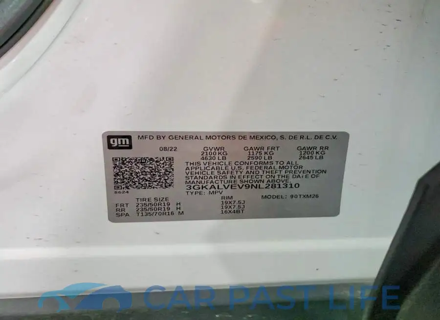 3GKALVEV9NL281310# 13