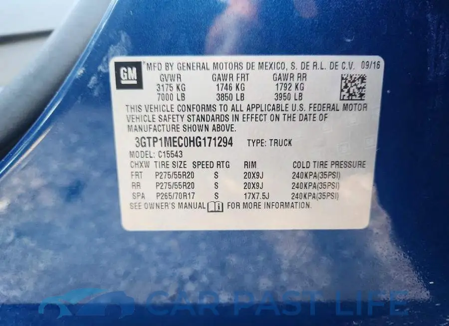 3GTP1MEC0HG171294# 13