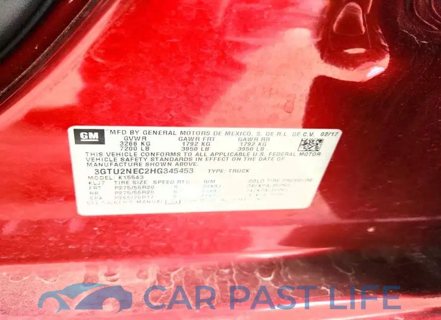 3GTU2NEC2HG345453# 12