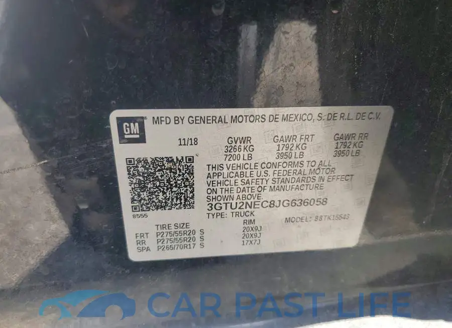 3GTU2NEC8JG636058# 12