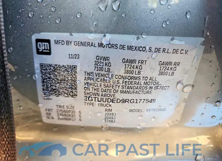3GTUUDED9RG177549# 13