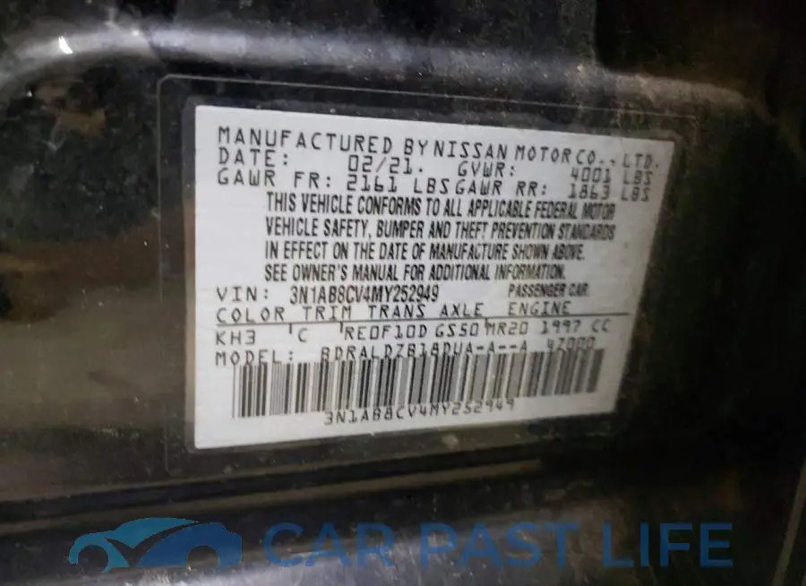 3N1AB8CV4MY252949# 12