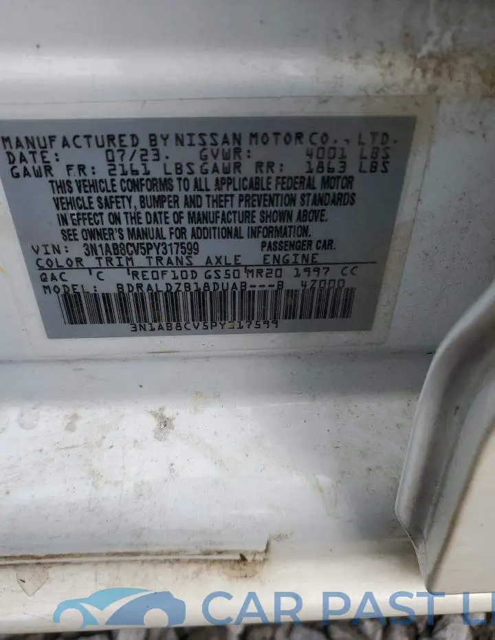 3N1AB8CV5PY317599# 12
