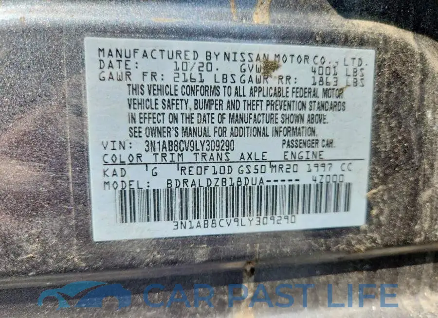 3N1AB8CV9LY309290# 12