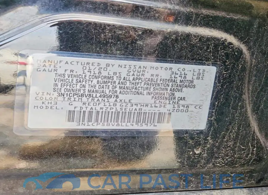 3N1CP5BV8LL495976# 12