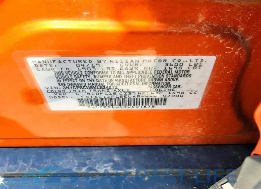 3N1CP5CU5KL524872# 14