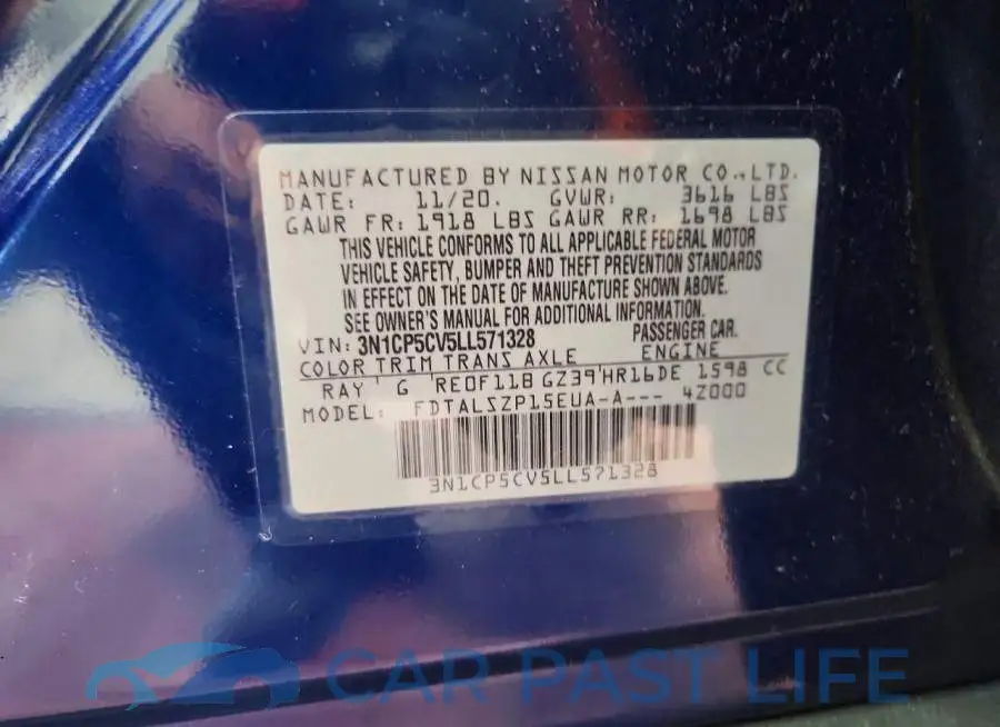 3N1CP5CV5LL571328# 14