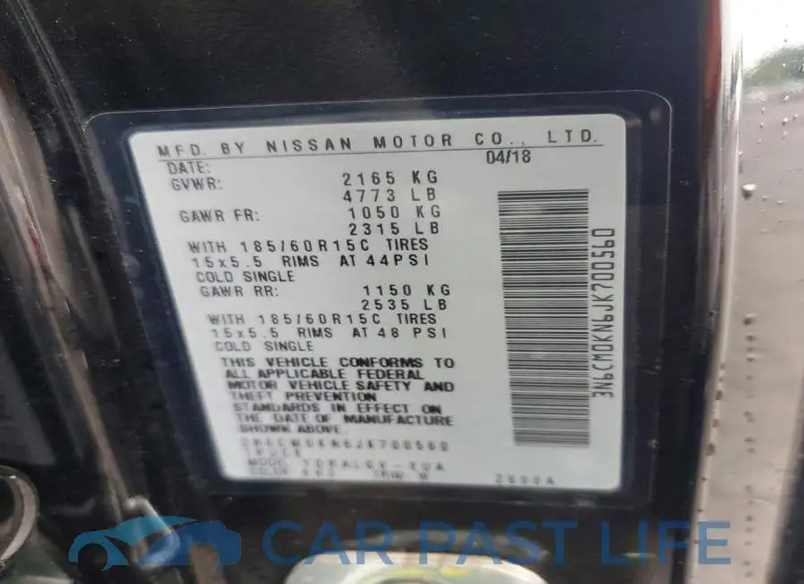 3N6CM0KN6JK700560# 13