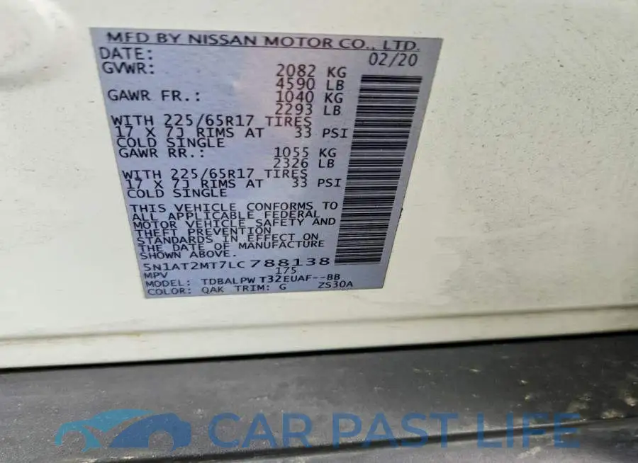5N1AT2MT7LC788138# 14