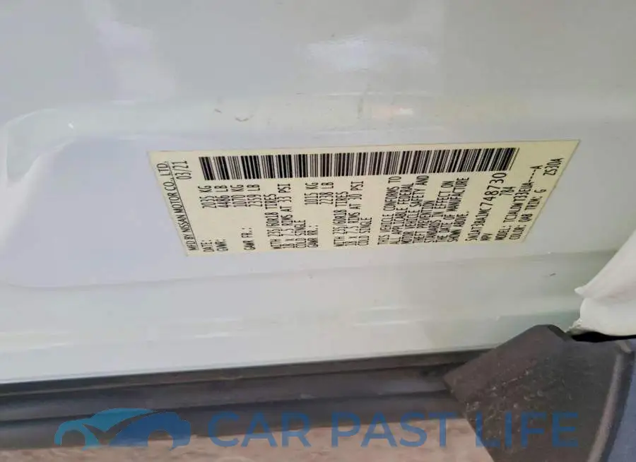 5N1AT3BA1MC748730# 12