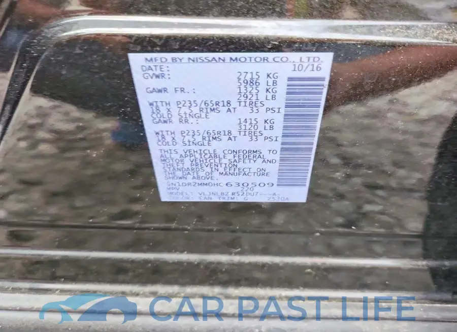 5N1DR2MM0HC630509# 13