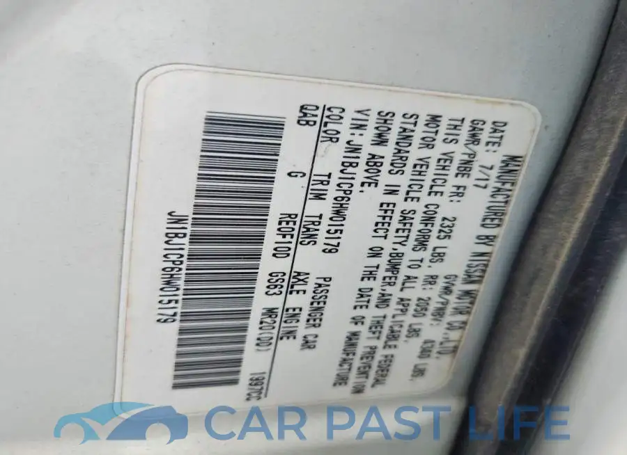JN1BJ1CP6HW015179# 13