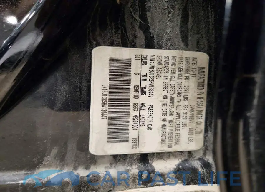 JN1BJ1CR5HW136447# 12