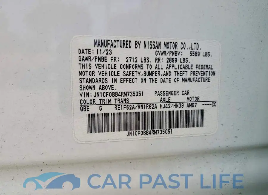JN1CF0BB4RM735051# 13