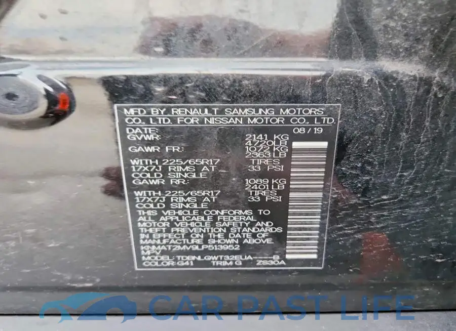 KNMAT2MV9LP513952# 13