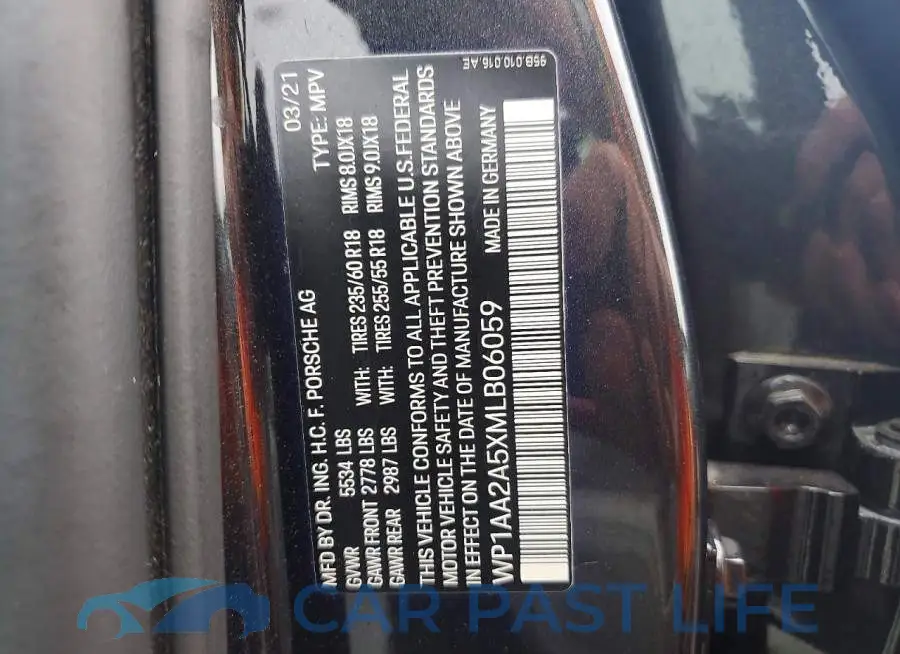 WP1AA2A5XMLB06059# 14