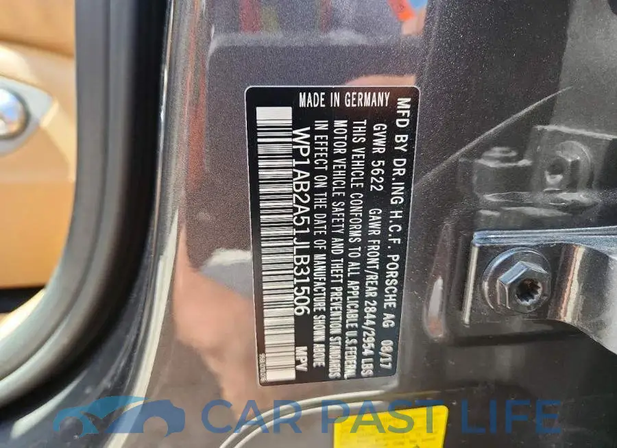 WP1AB2A51JLB31506# 12