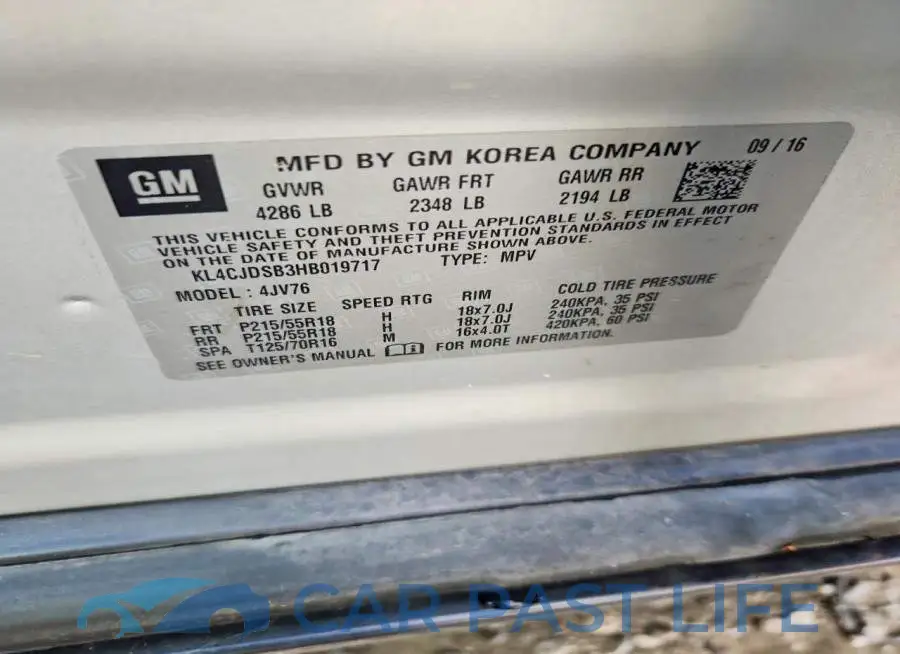 KL4CJDSB3HB019717# 13