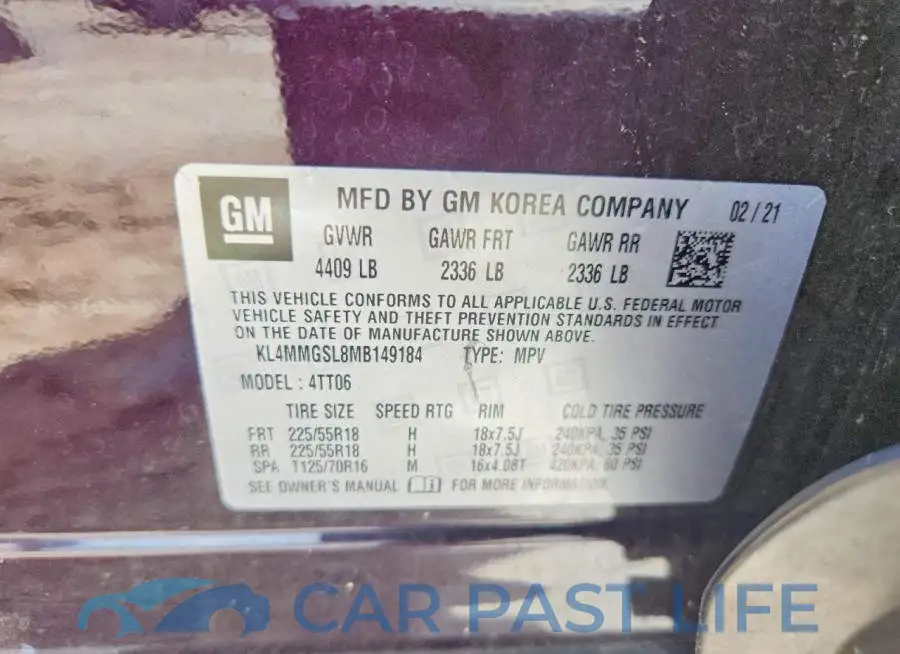 KL4MMGSL8MB149184# 14