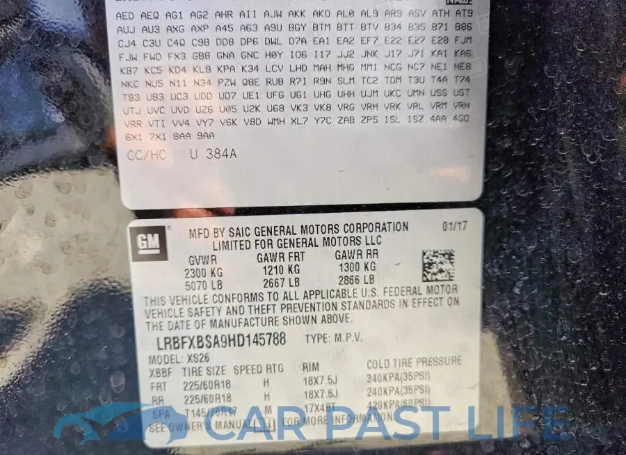 LRBFXBSA9HD145788# 12