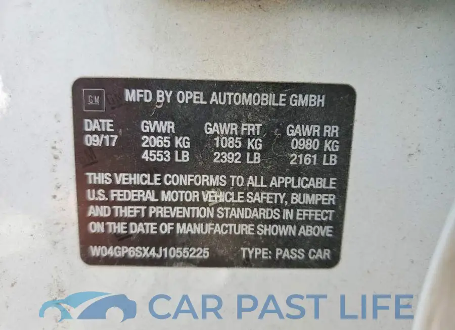W04GP6SX4J1055225# 12