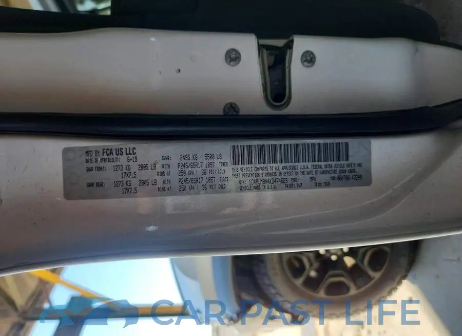 1C4PJMBN4KD474623# 12