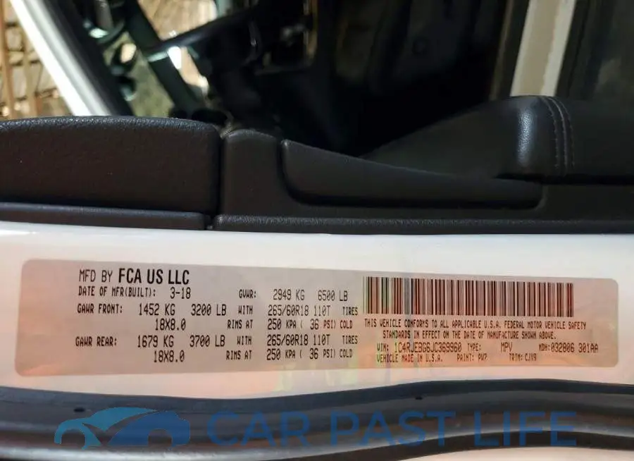 1C4RJEBG6JC369960# 13