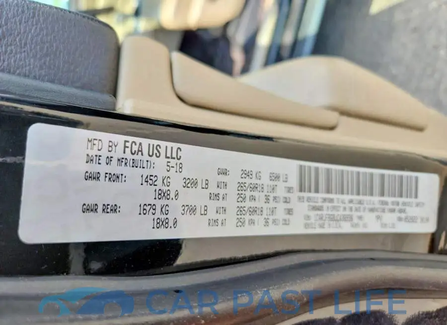 1C4RJFBG8JC436936# 13
